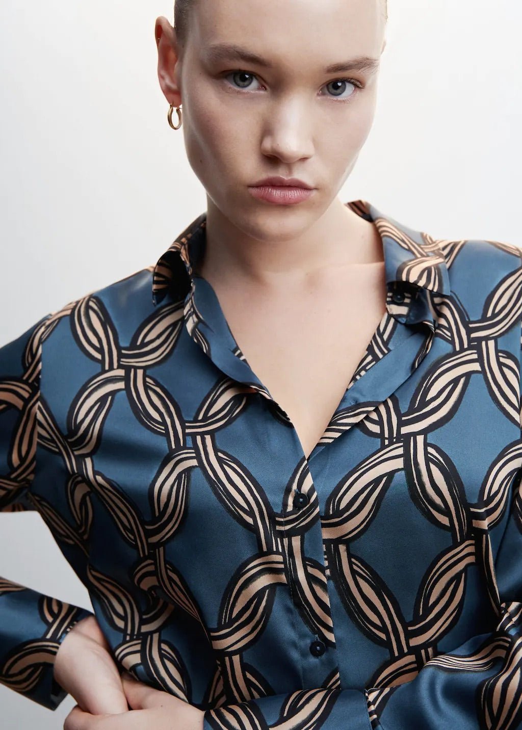 Geometric-print blouse - Laurel Morgan