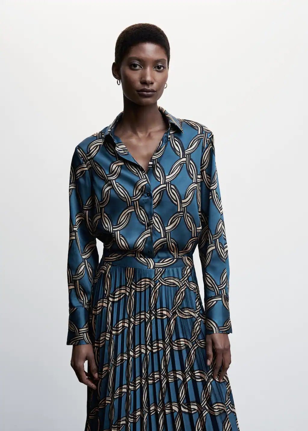 Geometric-print blouse - Laurel Morgan