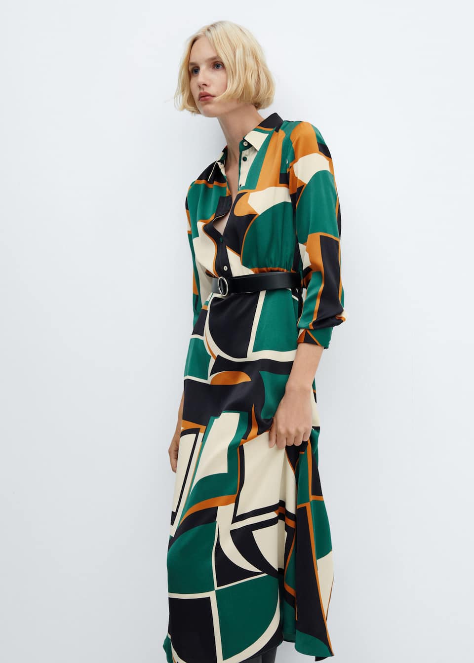 Geometric shirt dress - Laurel Morgan