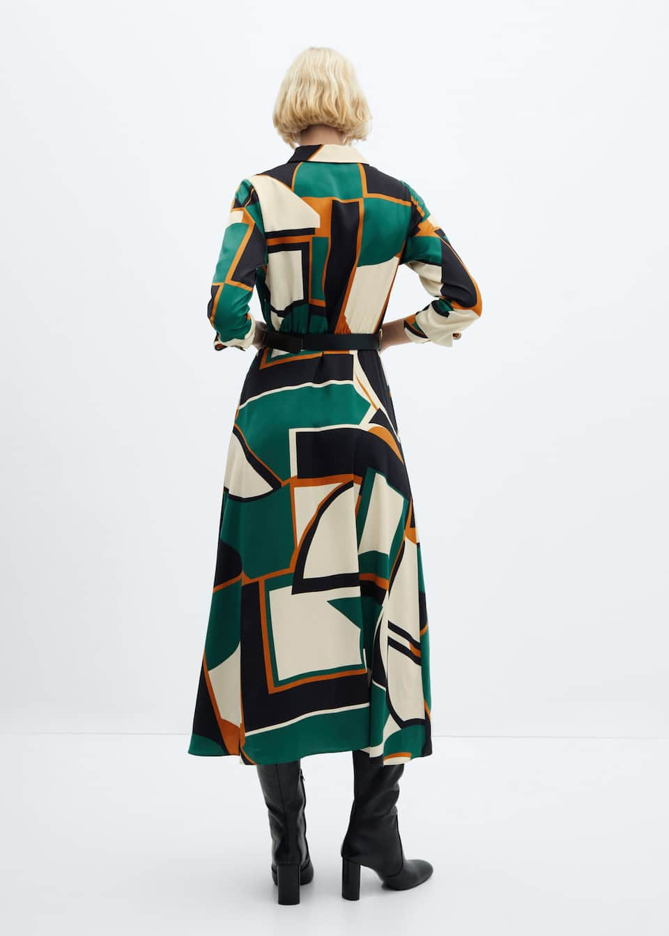 Geometric shirt dress - Laurel Morgan