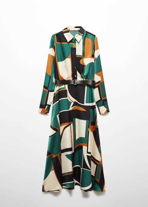 Geometric shirt dress - Laurel Morgan