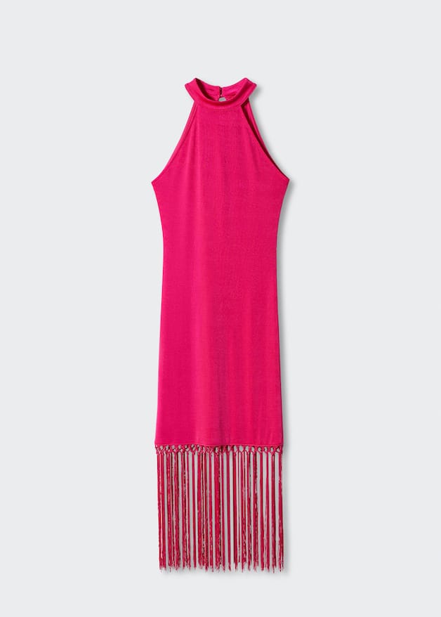 Halter neck fringed dress - Laurel Morgan