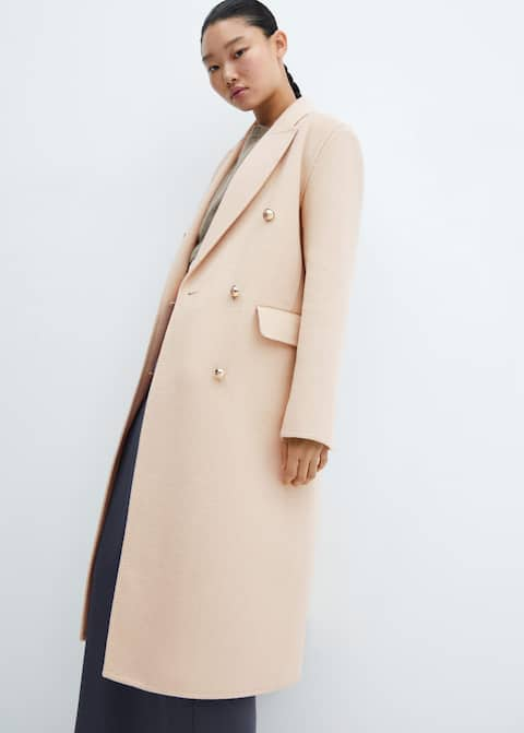 Handmade buttoned wool coat - Laurel Morgan