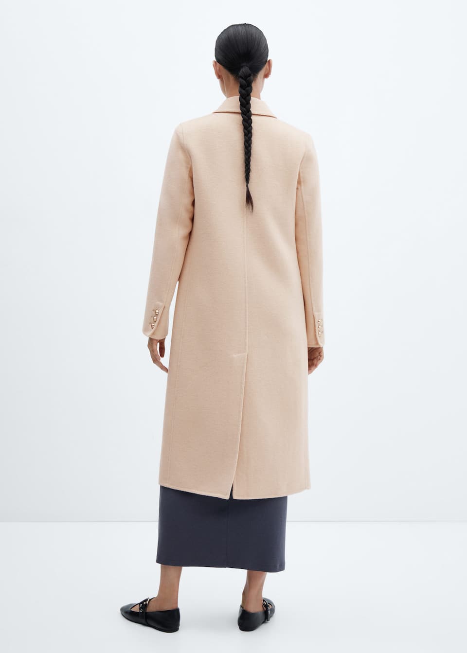 Handmade buttoned wool coat - Laurel Morgan