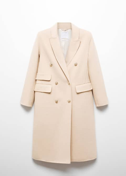 Handmade buttoned wool coat - Laurel Morgan