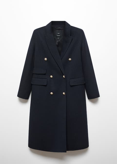 Handmade buttoned wool coat - Laurel Morgan