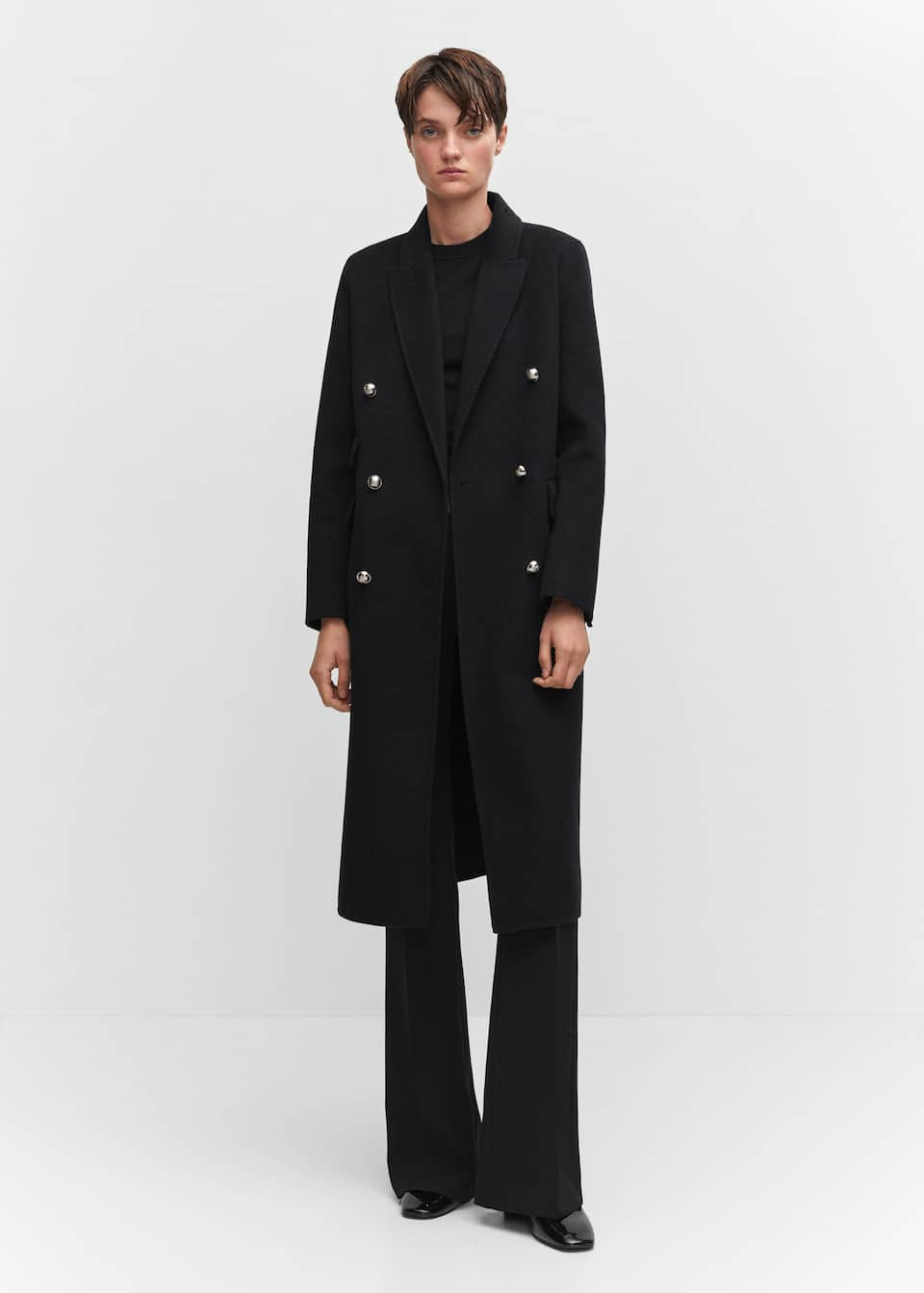 Handmade buttoned wool coat - Laurel Morgan