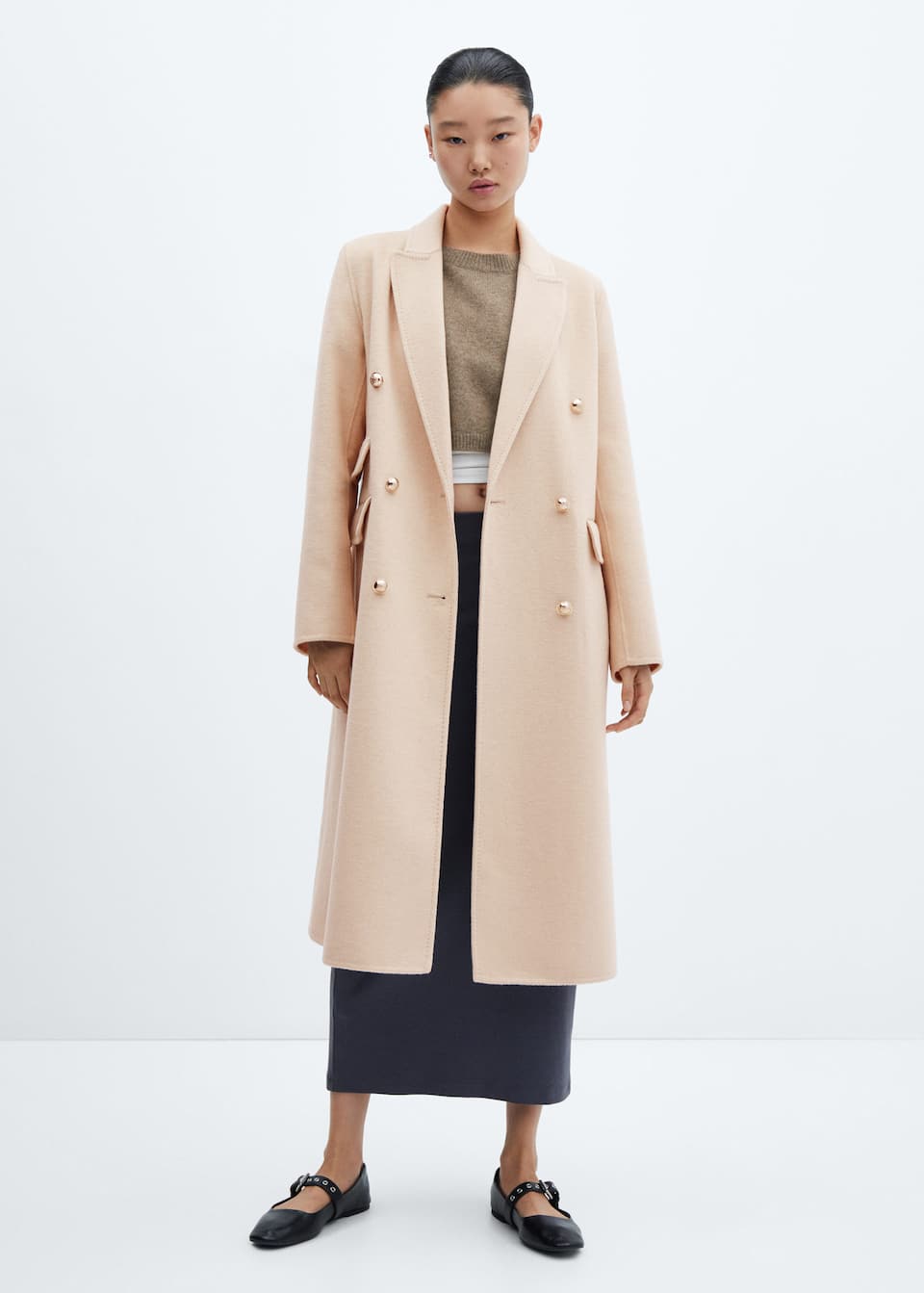 Handmade buttoned wool coat - Laurel Morgan