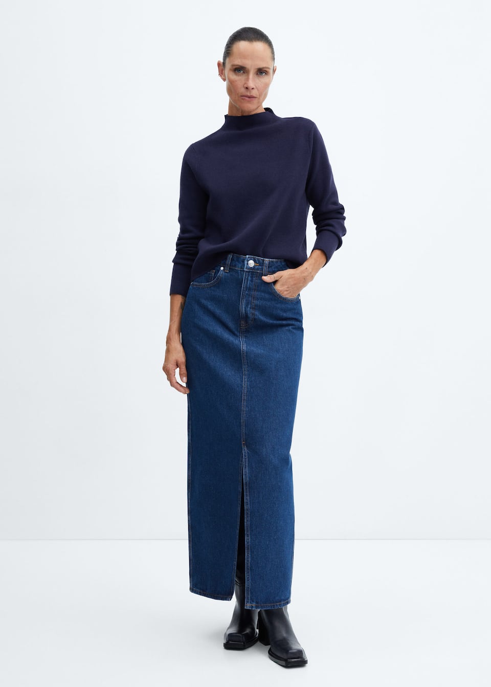 High collar sweater - Laurel Morgan