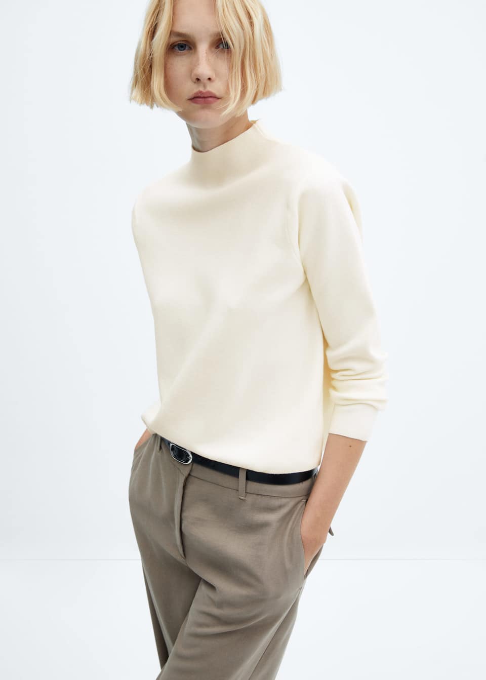 High collar sweater - Laurel Morgan