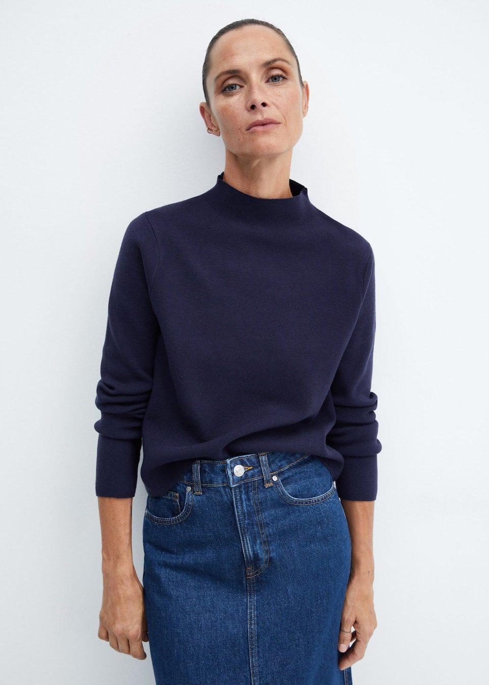 High collar sweater - Laurel Morgan