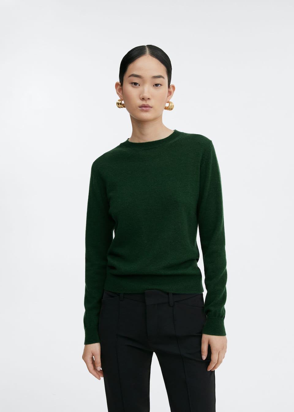 High collar wool sweater - Laurel Morgan