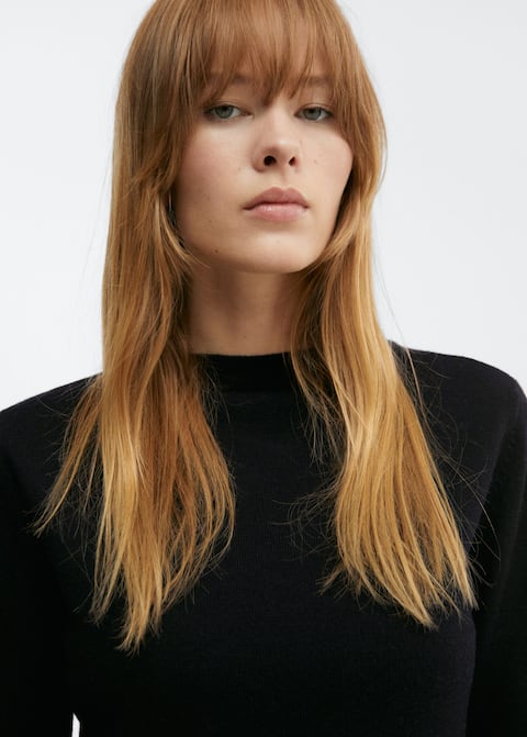 High collar wool sweater - Laurel Morgan