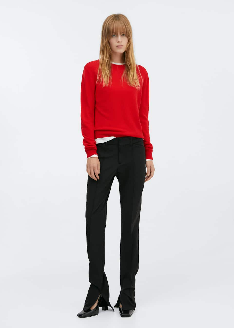 High collar wool sweater - Laurel Morgan