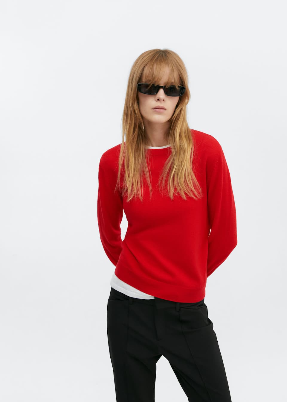 High collar wool sweater - Laurel Morgan