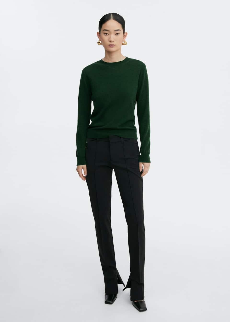 High collar wool sweater - Laurel Morgan