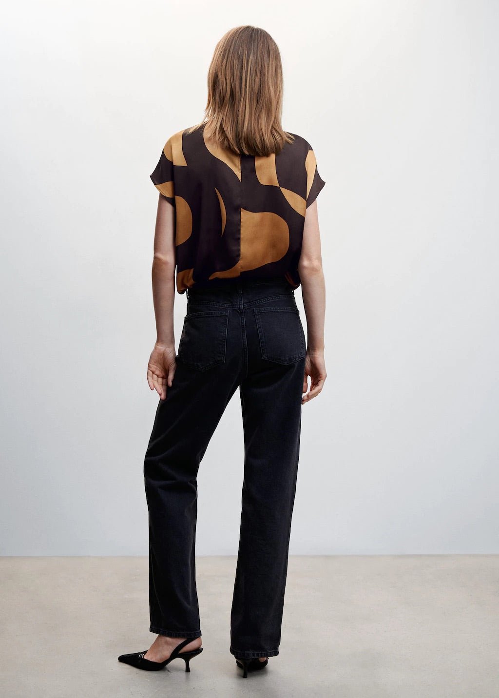 High neck printed blouse - Laurel Morgan