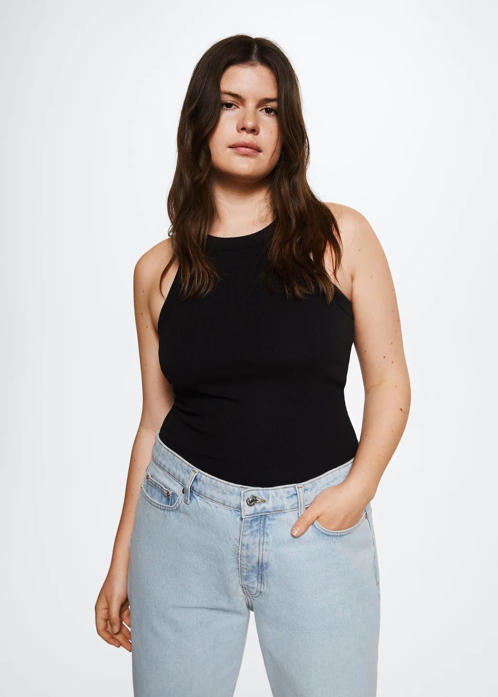 High-waist cropped straight jeans - Laurel Morgan