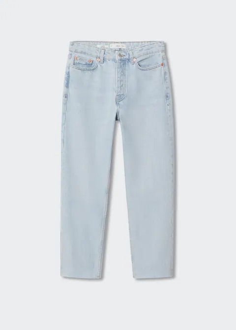 High-waist cropped straight jeans - Laurel Morgan