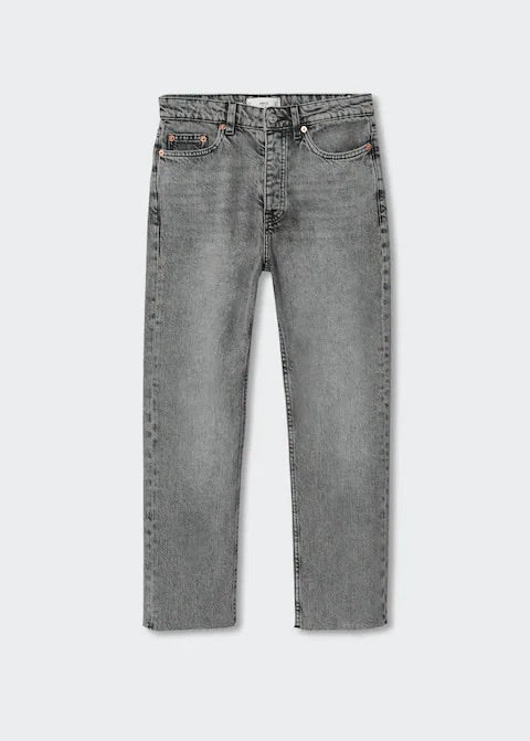 High-waist cropped straight jeans - Laurel Morgan