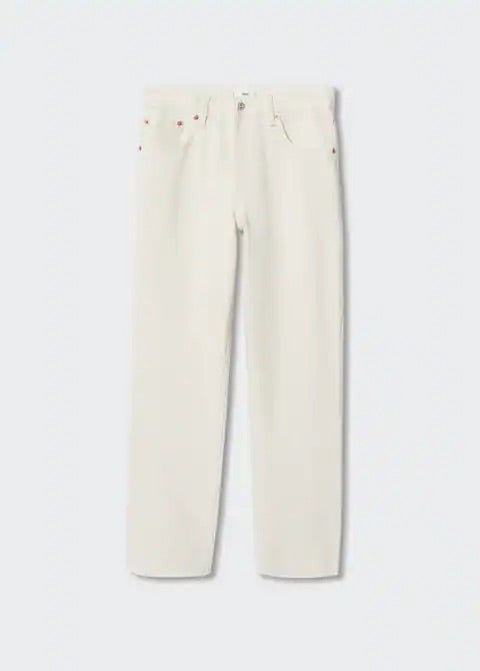 High-waist cropped straight jeans - Laurel Morgan