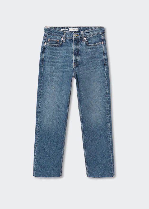 High-waist cropped straight jeans - Laurel Morgan