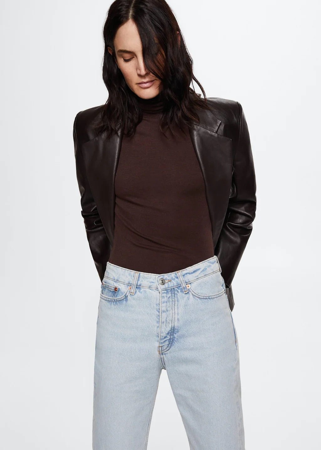 High-waist cropped straight jeans - Laurel Morgan