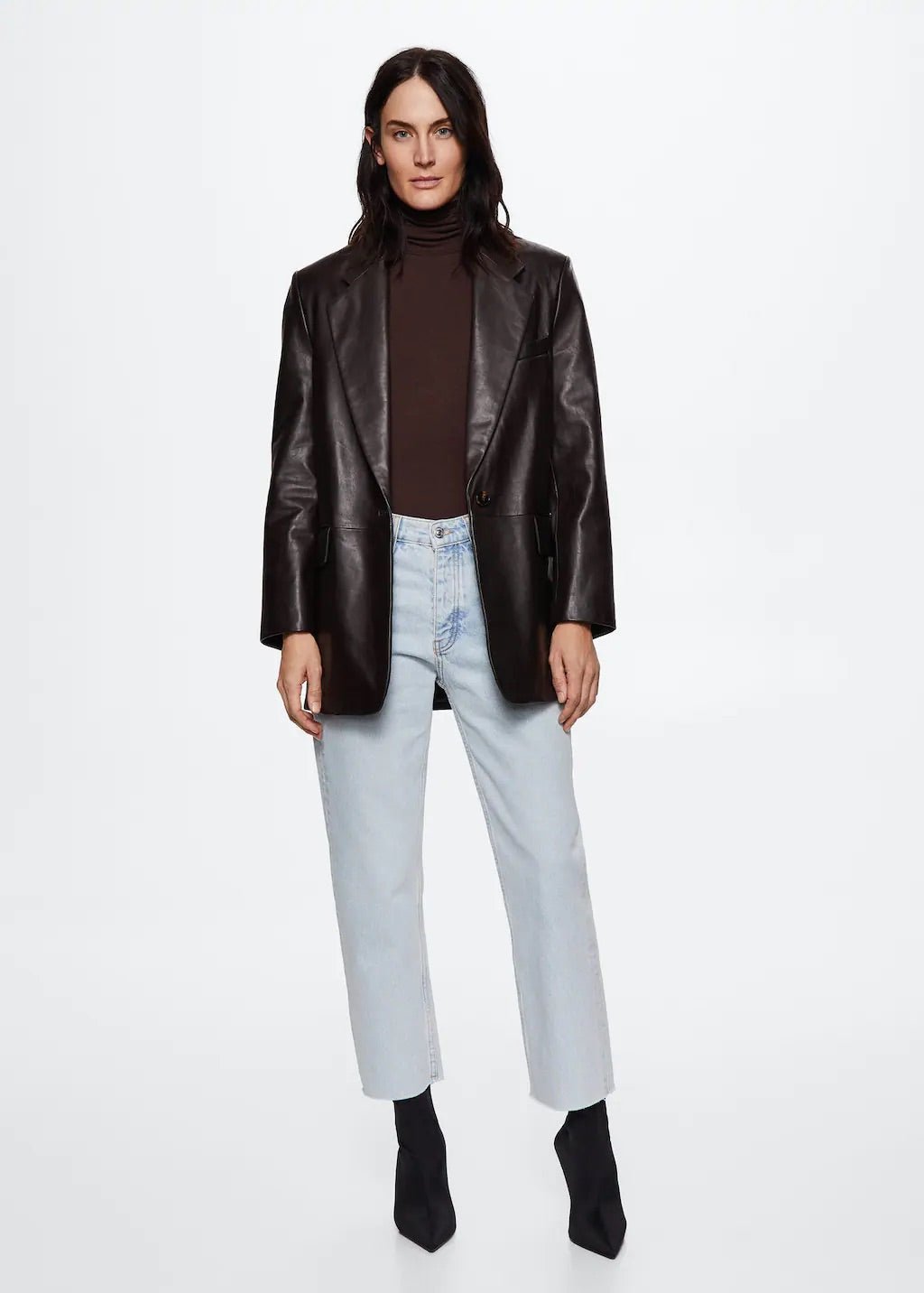 High-waist cropped straight jeans - Laurel Morgan