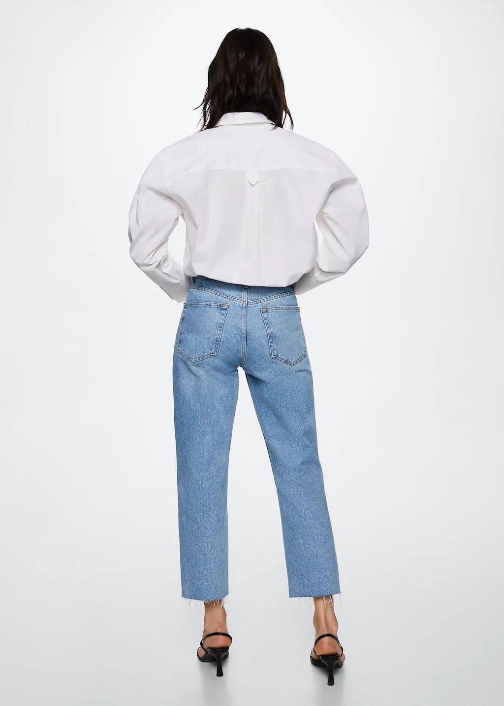 High-waist cropped straight jeans - Laurel Morgan