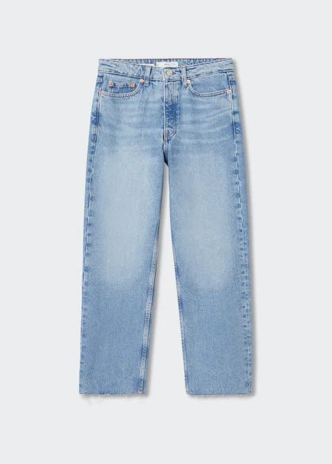 High-waist cropped straight jeans - Laurel Morgan