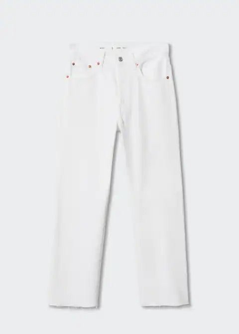 High-waist cropped straight jeans - Laurel Morgan