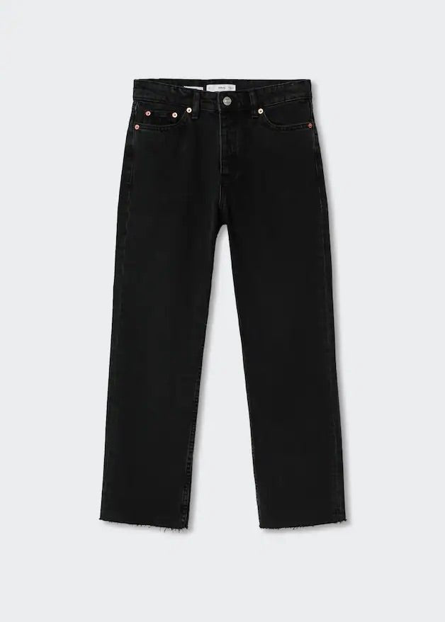 High-waist cropped straight jeans - Laurel Morgan