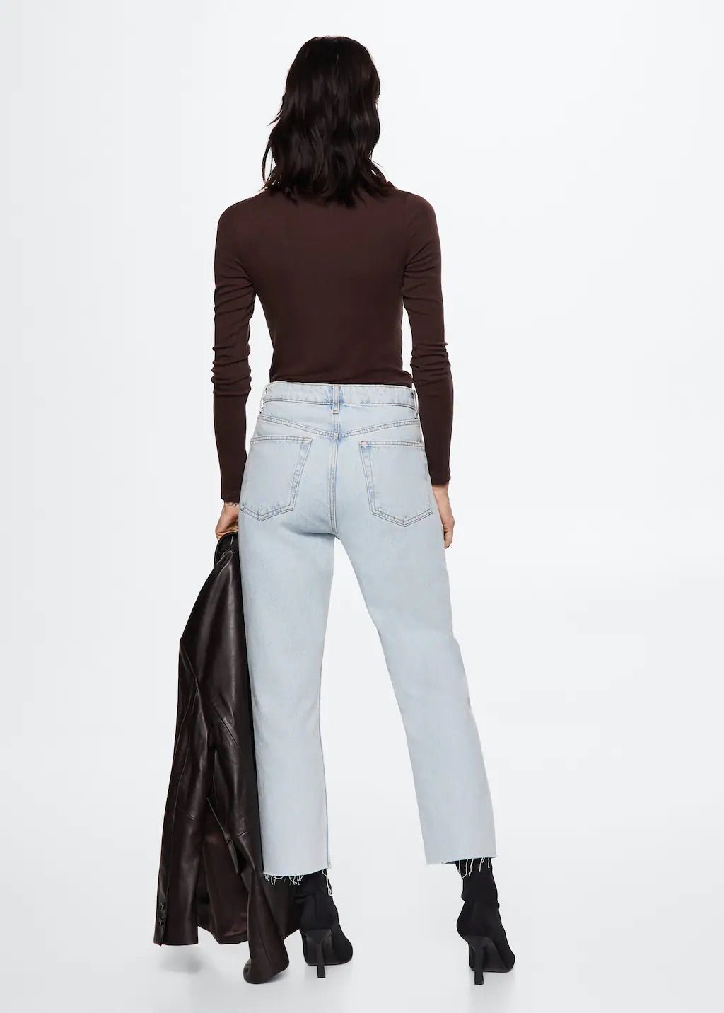 High-waist cropped straight jeans - Laurel Morgan