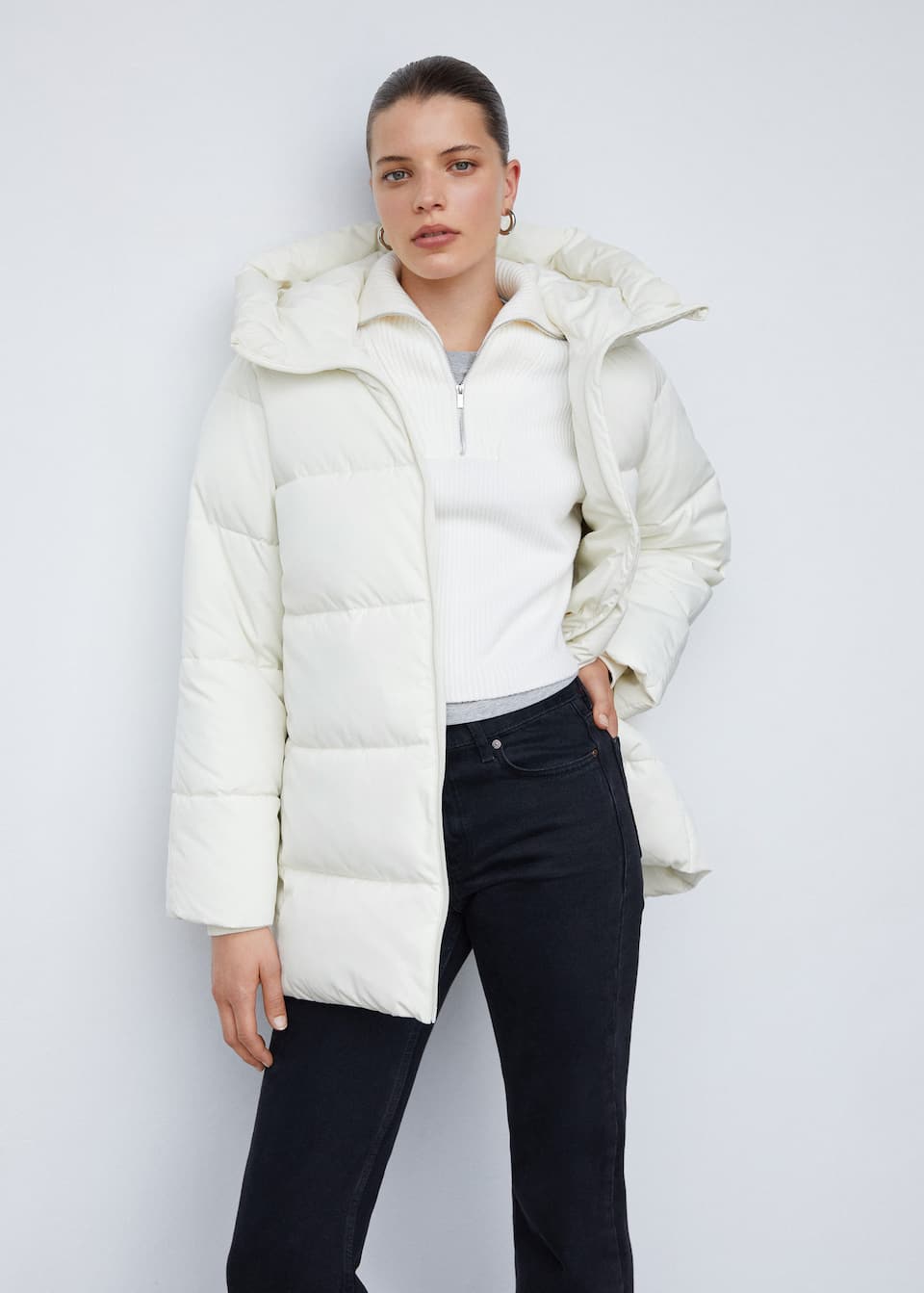 Hood quilted coat - Laurel Morgan