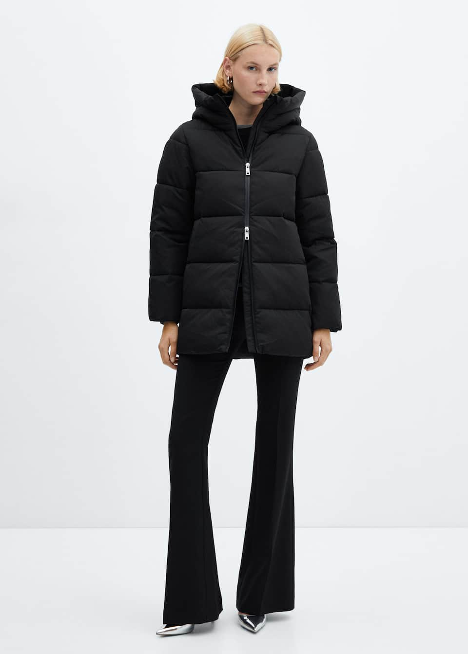 Hood quilted coat - Laurel Morgan