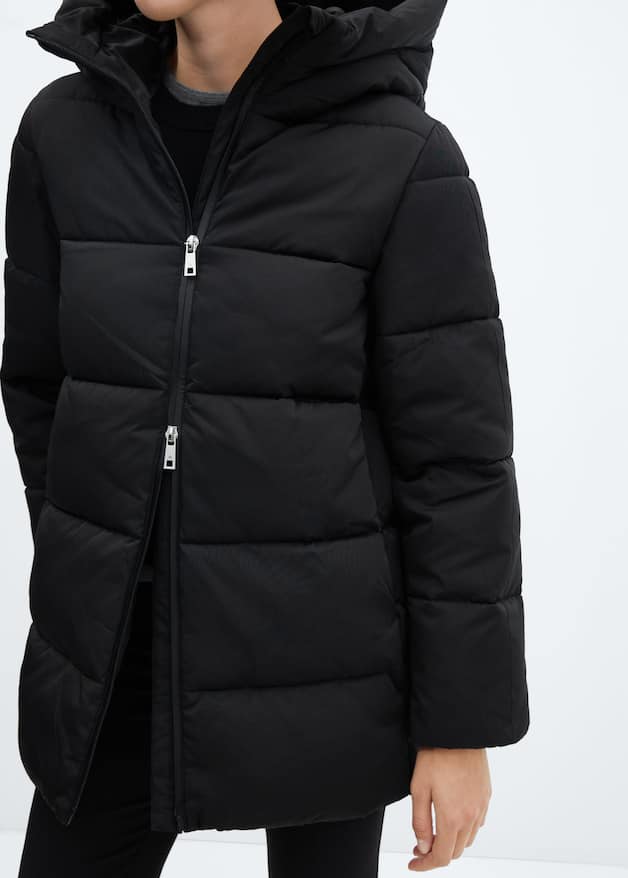 Hood quilted coat - Laurel Morgan