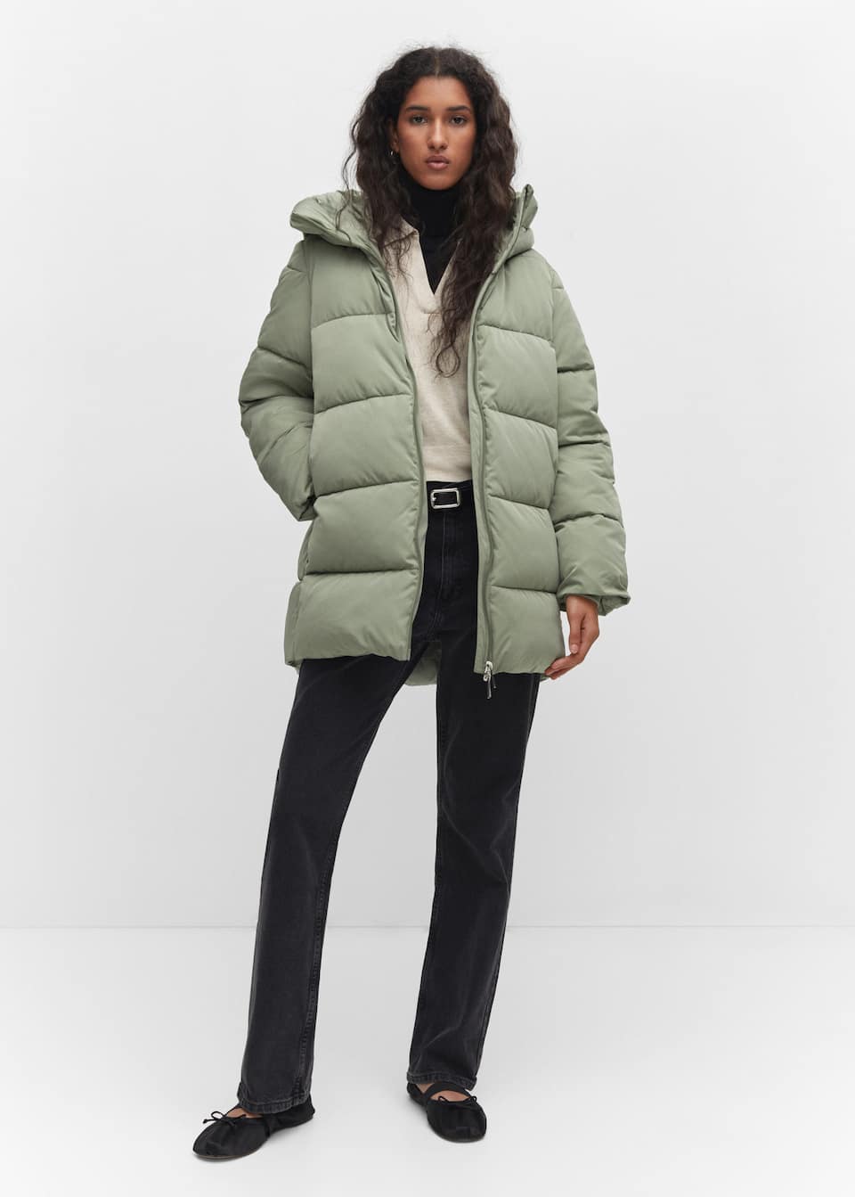 Hood quilted coat - Laurel Morgan