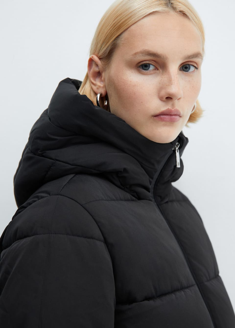 Hood quilted coat - Laurel Morgan