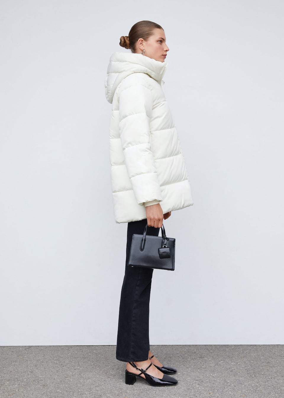 Hood quilted coat - Laurel Morgan