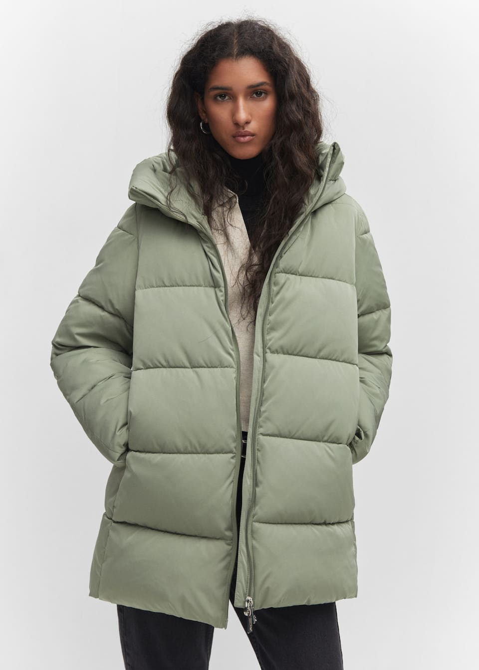 Hood quilted coat - Laurel Morgan