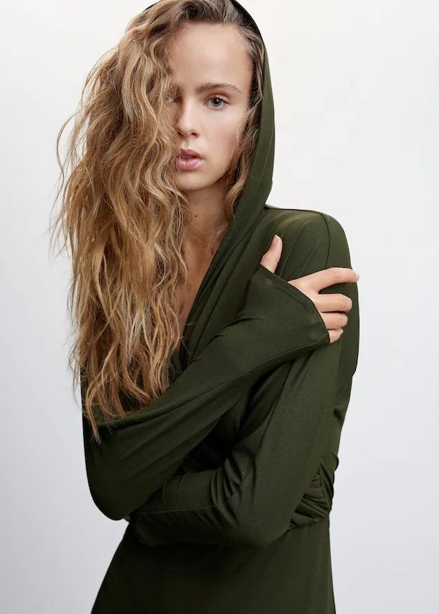 Hooded long dress - Laurel Morgan