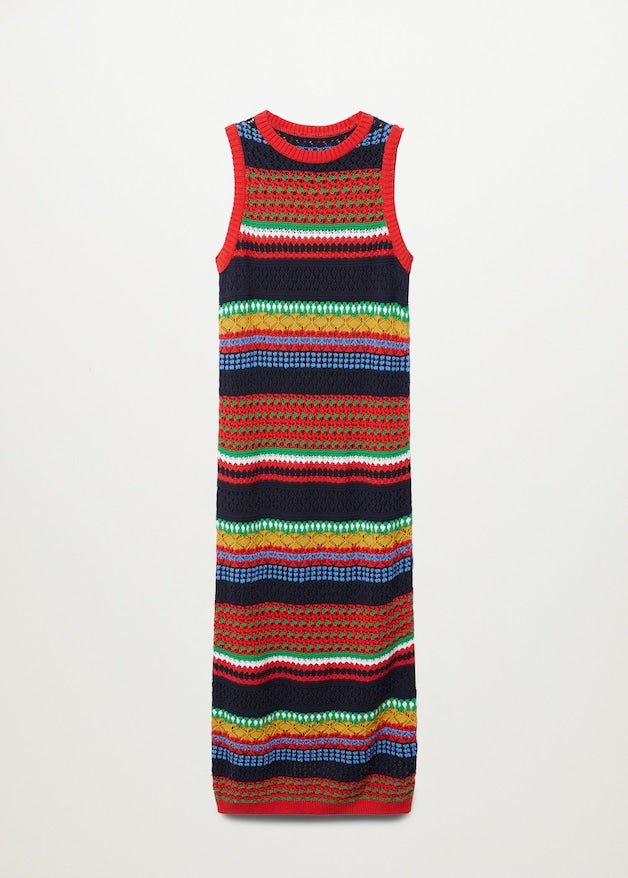 Knit cotton-blend dress - Laurel Morgan