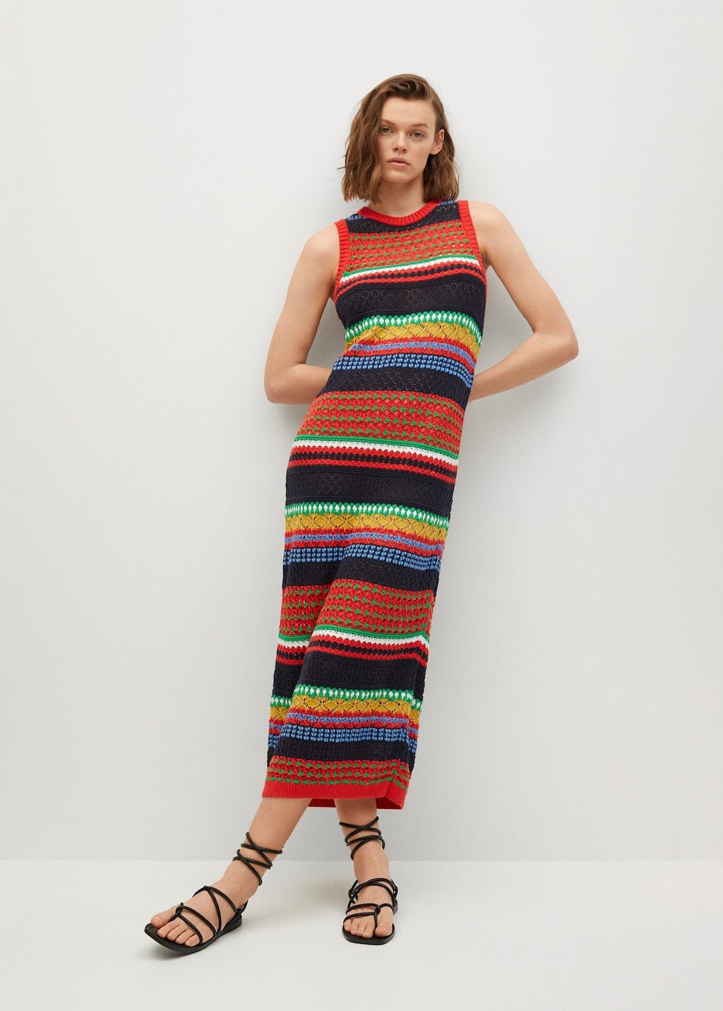 Knit cotton-blend dress - Laurel Morgan