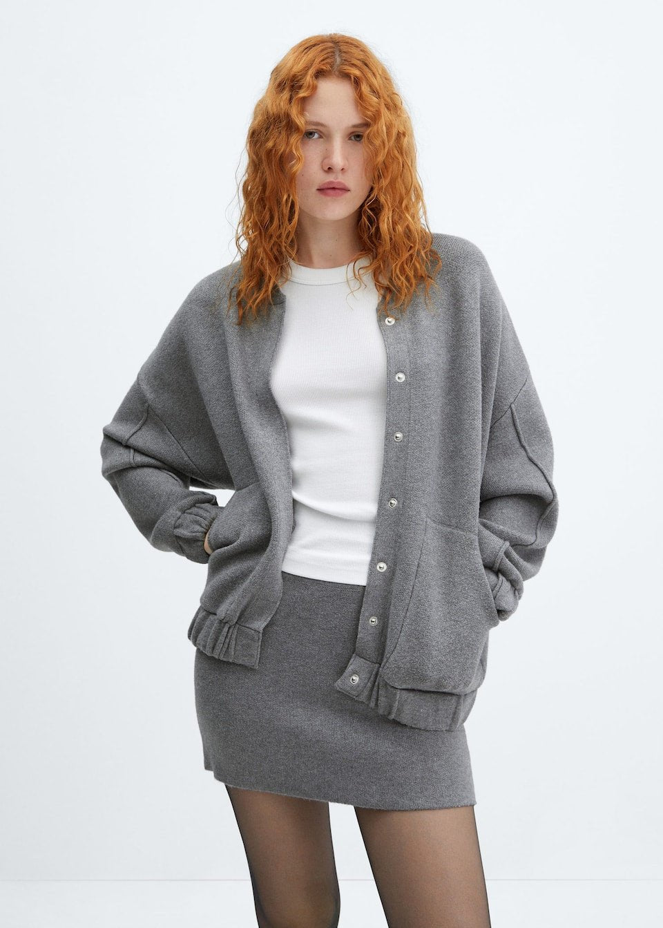 Knitted bomber jacket - Laurel Morgan