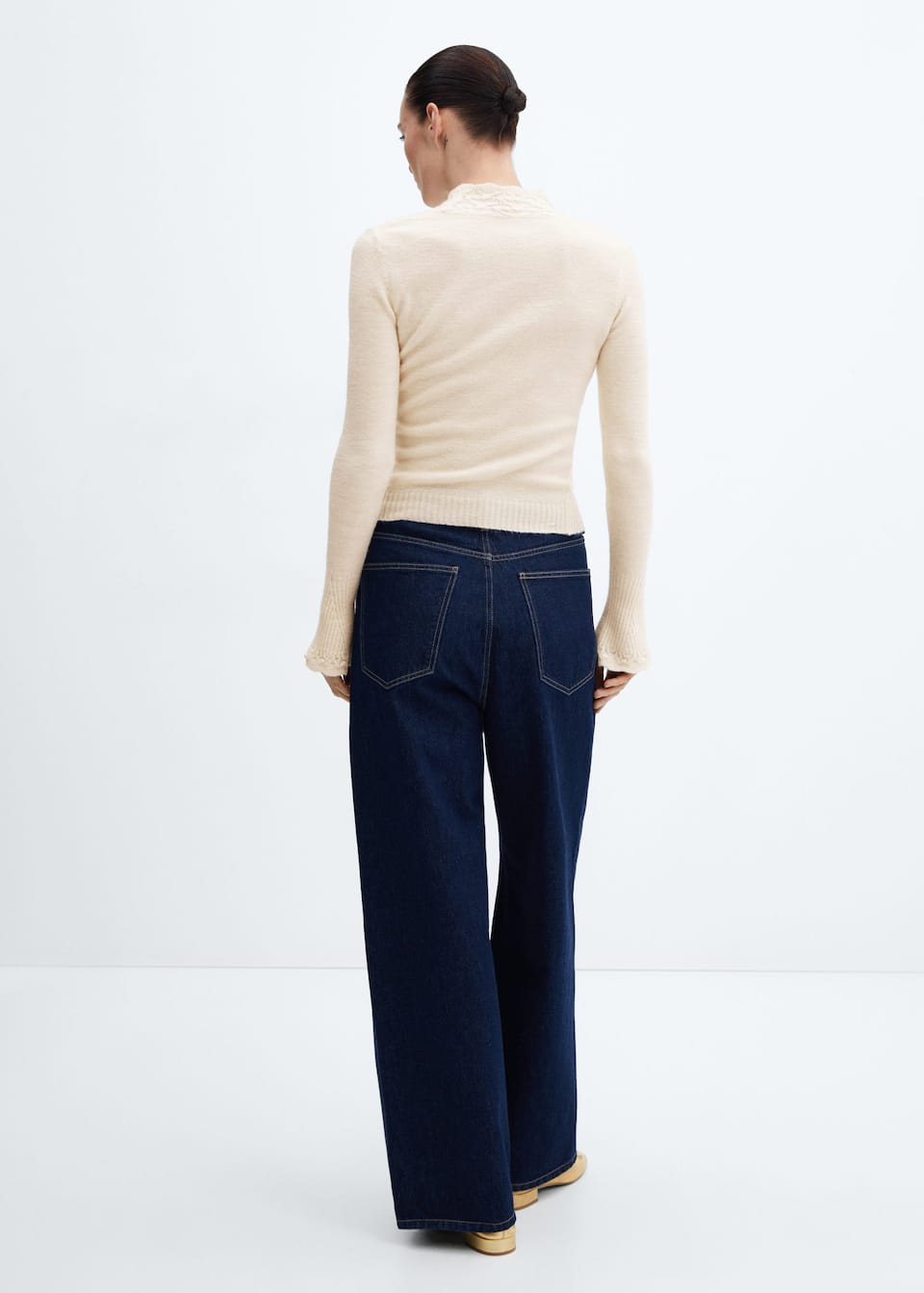 Knitted cropped sweater - Laurel Morgan