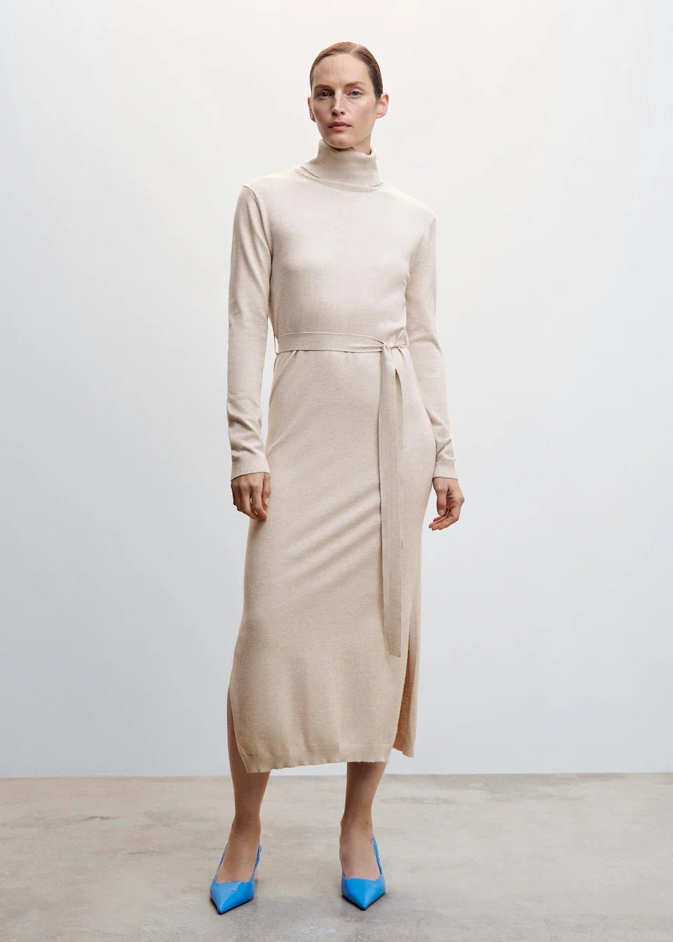 Knitted turtleneck dress - Laurel Morgan