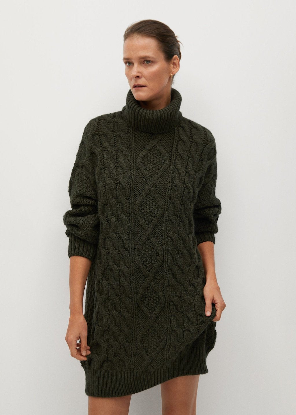 Knitted turtleneck dress - Laurel Morgan