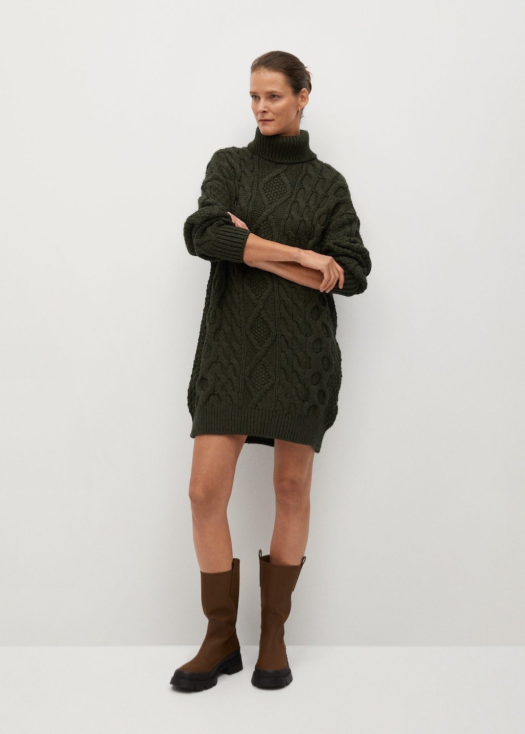 Knitted turtleneck dress - Laurel Morgan