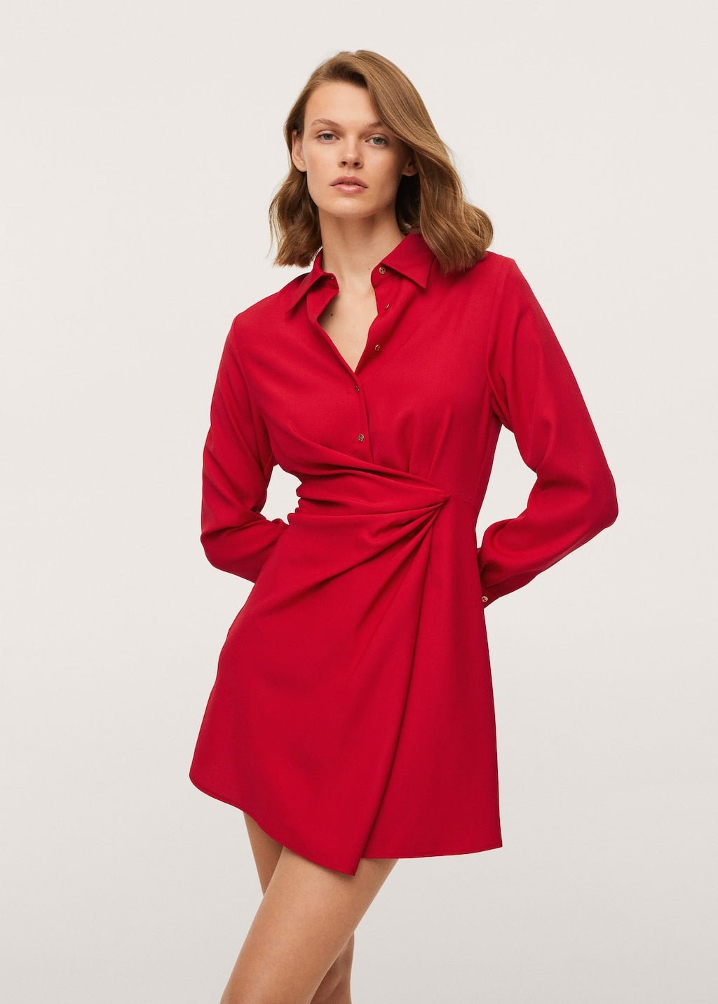 Knot detail shirt dress - Laurel Morgan