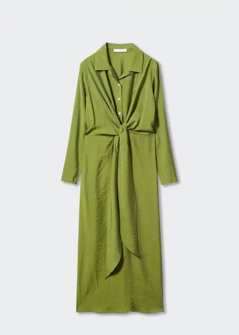 Knot detail shirt dress - Laurel Morgan